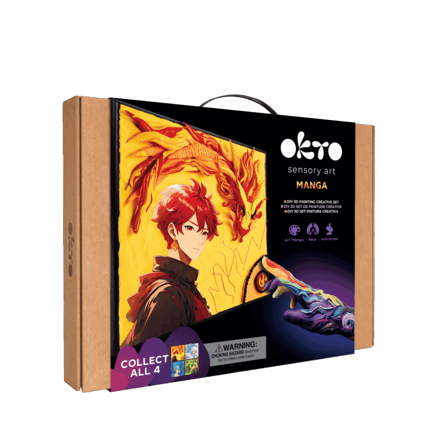 Manga 3D Málverk: Fire