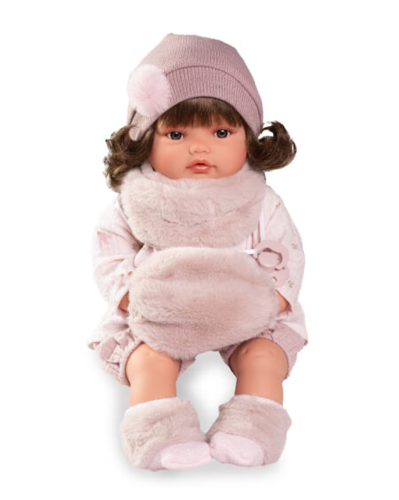 Dúkka með hljóðum - 42cm - Snow