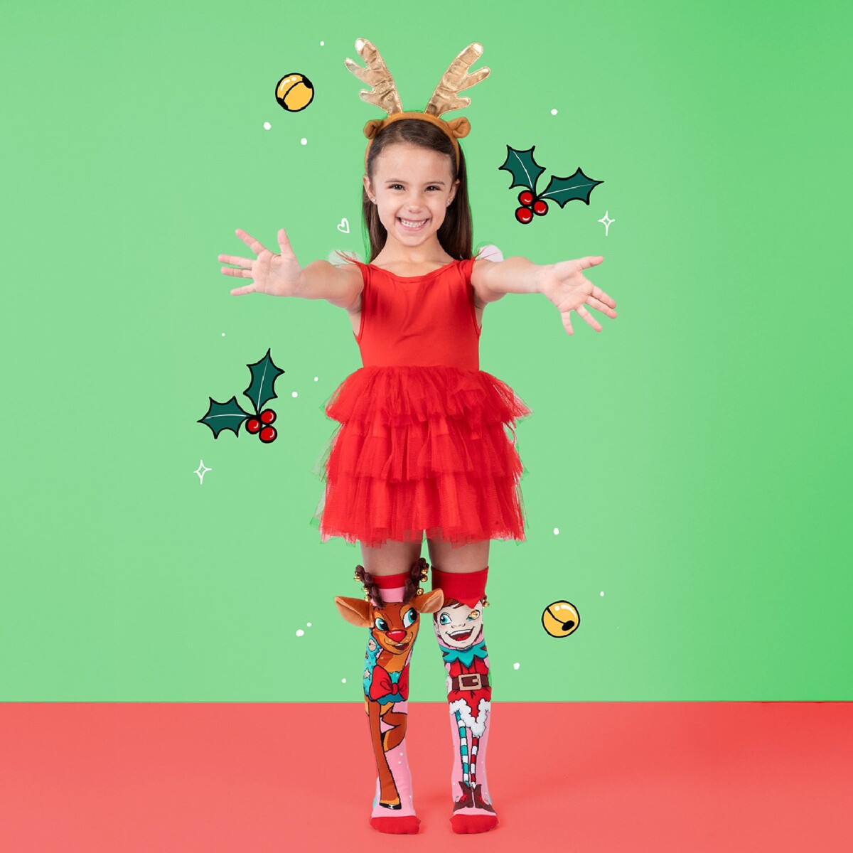 Hreindýr og Álfur - Jólasokkar - Image 2