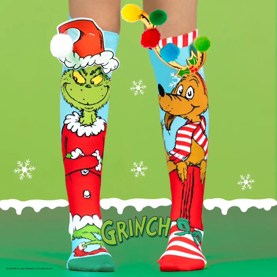 Grinch & Max Bláir Jólasokkar - Image 3
