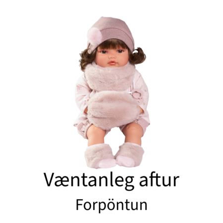 Dúkka með hljóðum - 42cm - Snow