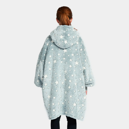 Kósýpeysa - Grá Stjörnu - Krakka ( lýsir í myrkri )