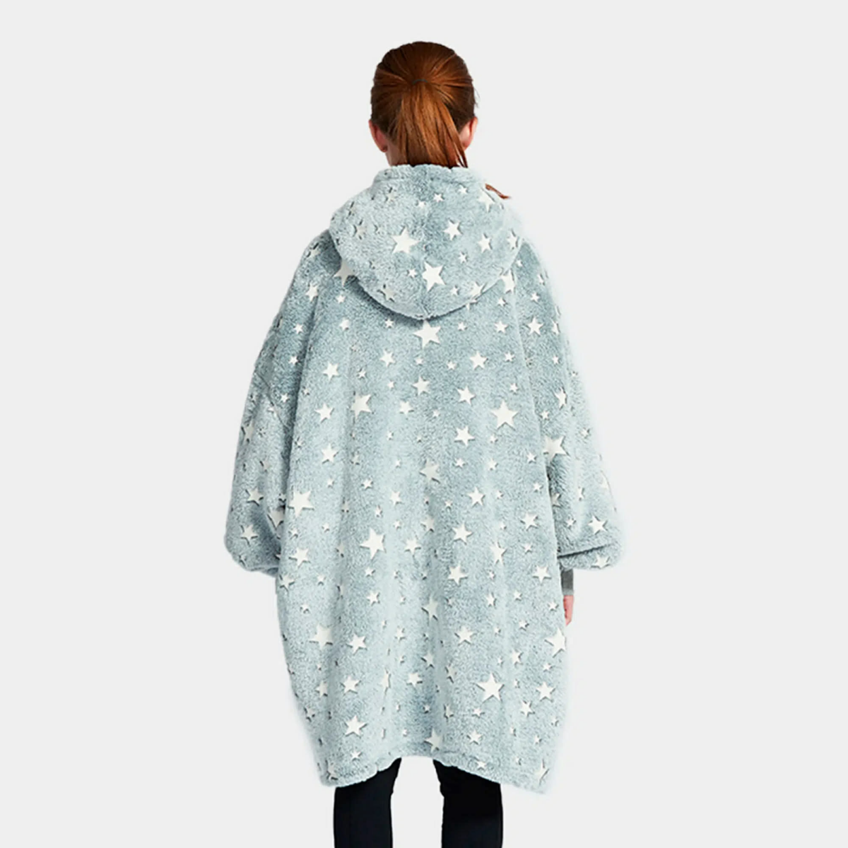 Kósýpeysa - Grá Stjörnu - Krakka ( lýsir í myrkri )