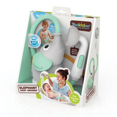 Elephant Baby Shower - Sturtuhaus fyrir ungabörn - Grænblátt