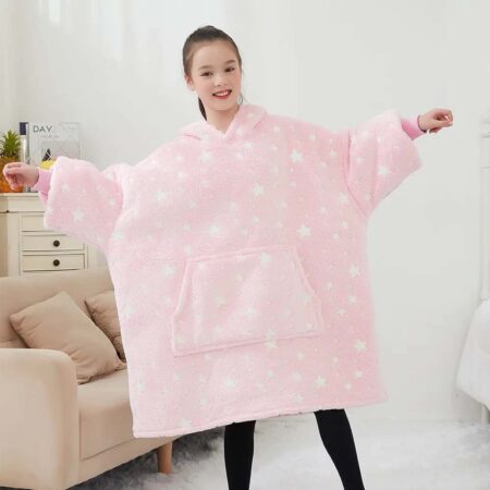 Krakka SMALL 6-9 ára - Bleik Stjörnu ( lýsir í myrkri )