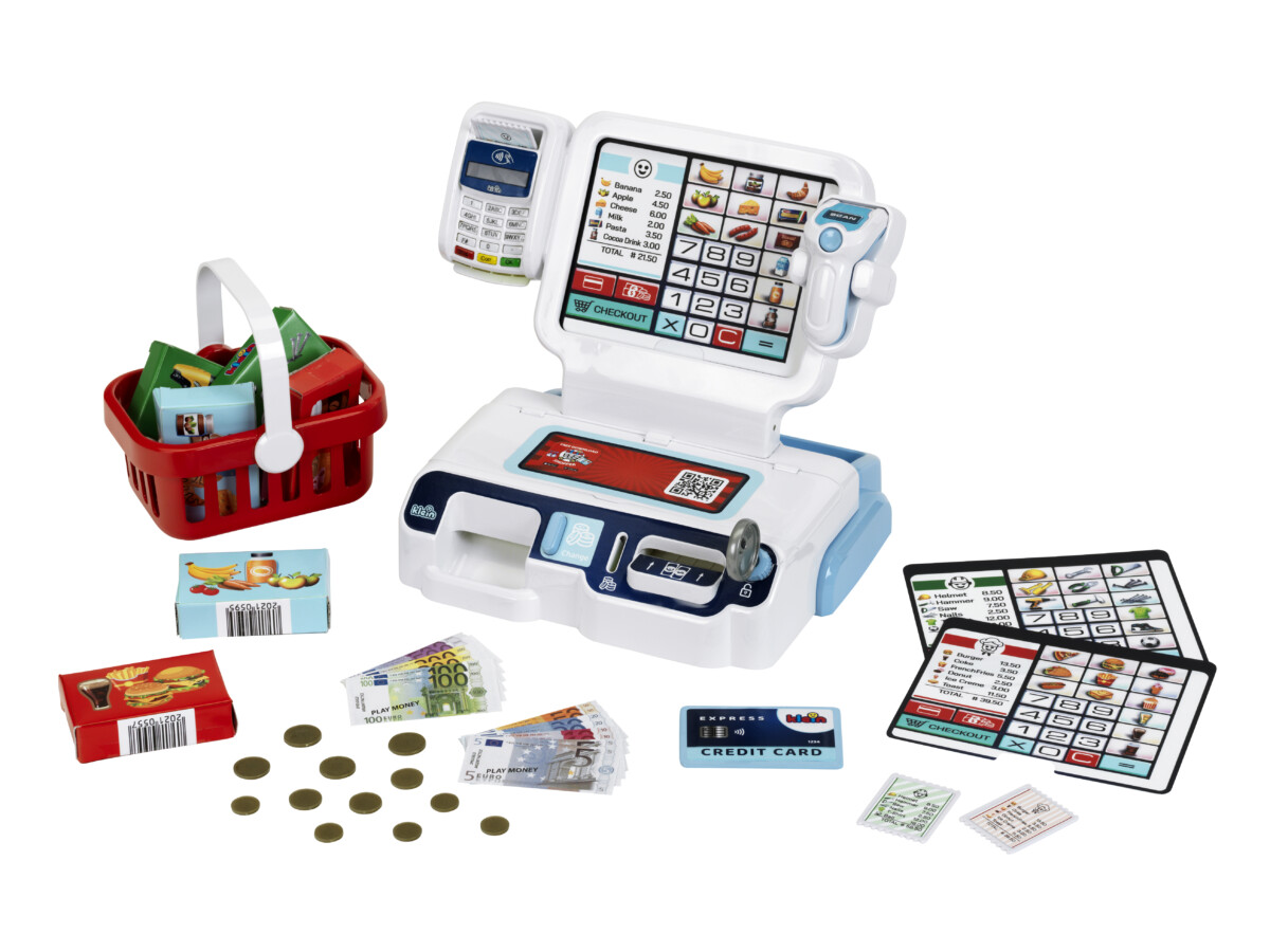 Búðakassi og aukahlutir