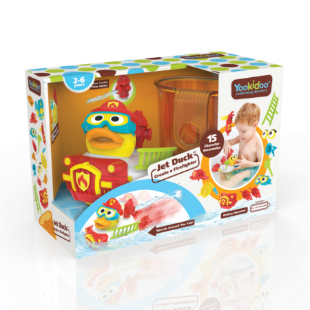 Jet Duck - Yookidoo Slökkviliðs Önd - Baðleikföng