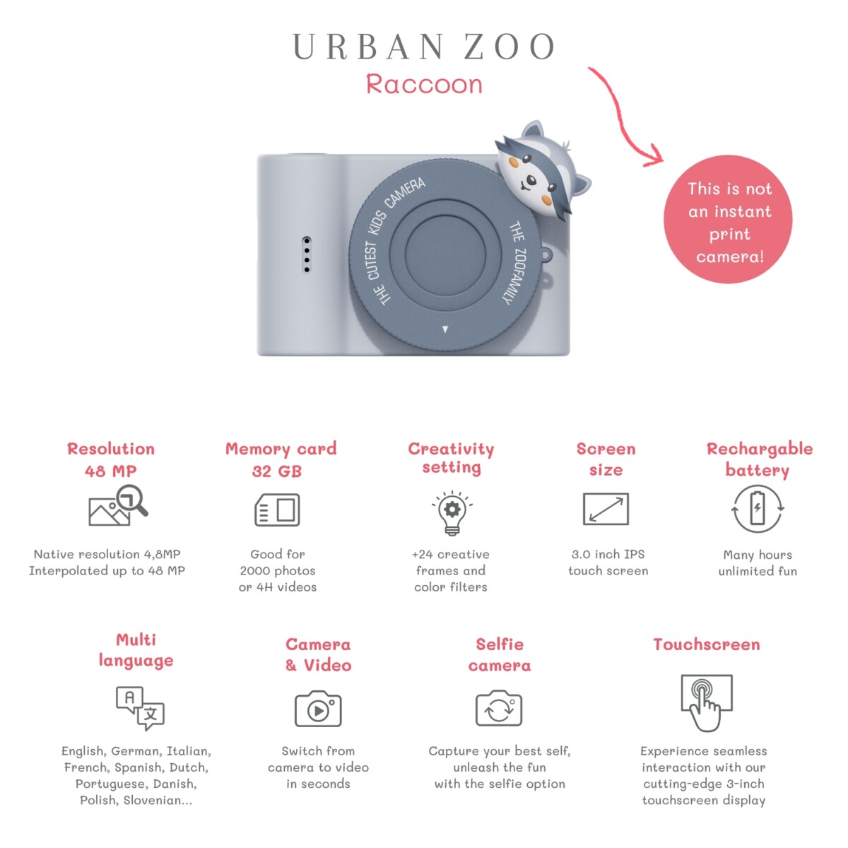 Barnamyndavél - Urban Zoo - Þvottabjörn - Image 12